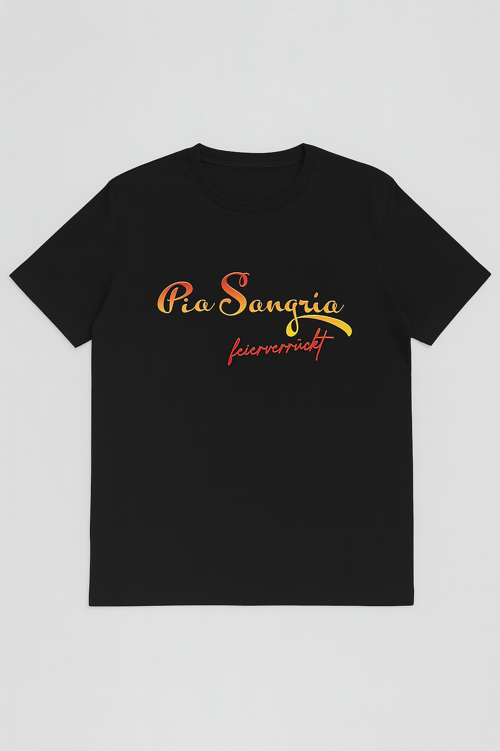 Pia Sangria – Ballermann Partyshirt „Feierverrückt“ (Schwarz)